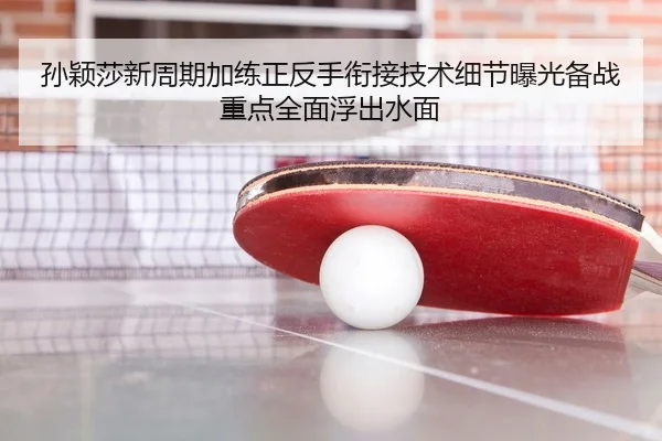 孙颖莎新周期加练正反手衔接技术细节曝光备战重点全面浮出水面
